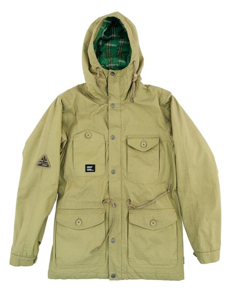 Addict Mountain Guide Jacket Parka Hooded Coat Khaki Preview